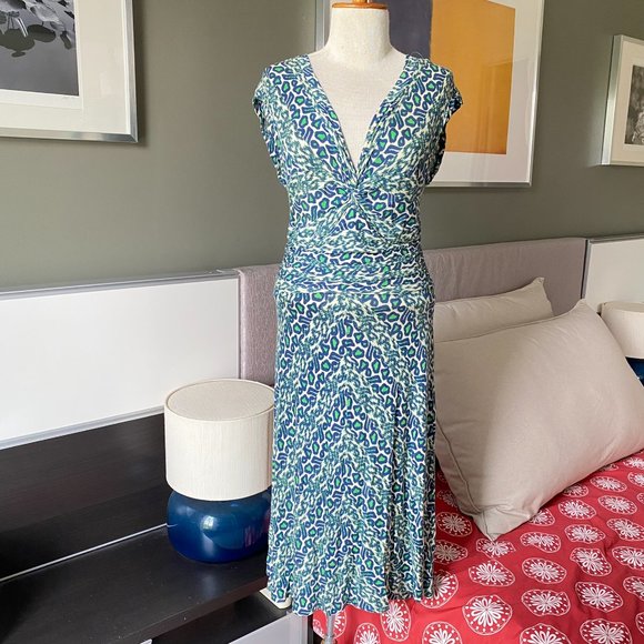 Plenty by Tracy Reese Dresses & Skirts - ♥ Plenty by Tracy Reese Sleeveless Cheetah Print Dress in Blue/Green SMALL   - H